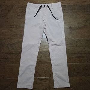 686 Pants Mens 32x32 Pink Everywhere Slim Fit Travel Stretch Zipper Pocket Chino